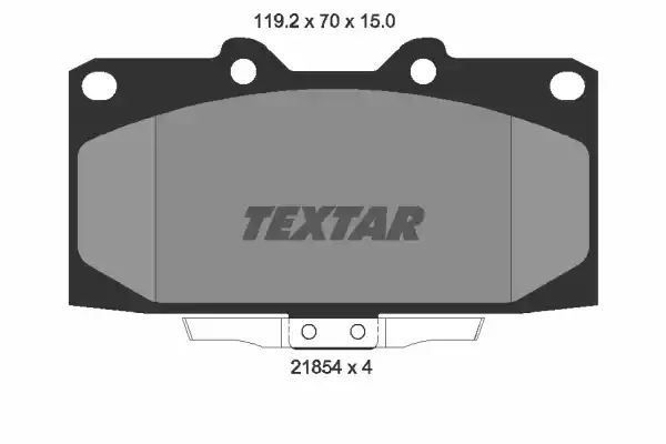 Klocki hamulcowe przód Subaru IMPREZA 94-00 2,0 TURBO 4WD Textar 2185401