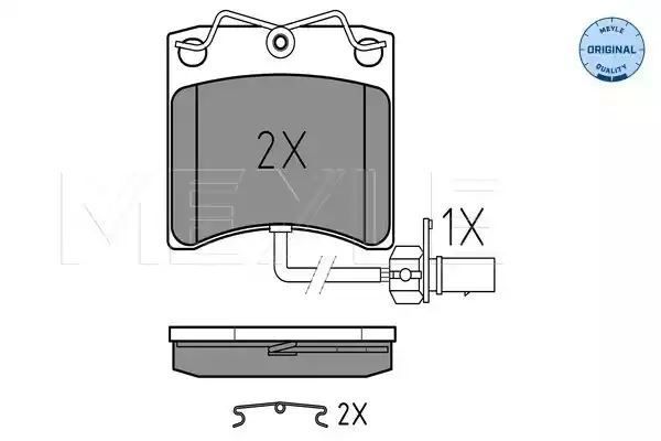 KLOCKI HAMULCOWE PRZÓD VW T4 90-03 Z CZUJNIKIEM MEYLE 0252317618/W