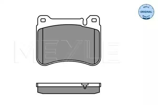 KLOCKI HAMULCOWE PRZÓD MERCEDES W203 S203 MEYLE 252394516