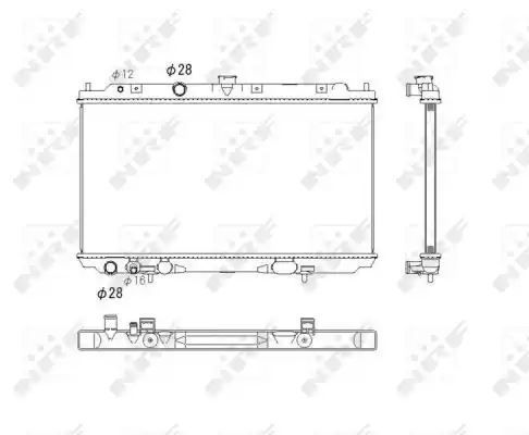 CHŁODNICA NISSAN PRIMERA P12 1,9DCI NRF 53760