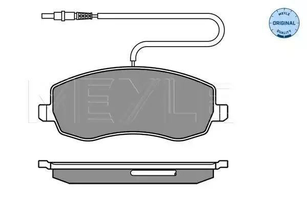 KLOCKI HAMULCOWE PRZÓD CITROEN C8 807 06- Z CZUJNIKIEM MEYLE 0252483919/W