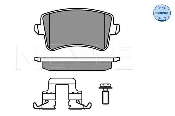 KLOCKI HAMULCOWE TYŁ VW A4 A5 Q5 MEYLE 0252460617/K1
