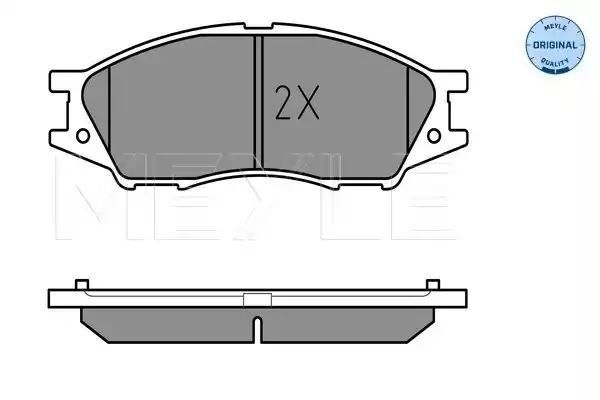 KLOCKI HAMULCOWE PRZÓD NISSAN ALMERA N16 02- Z CZUJNIK MEYLE 0252464815/W