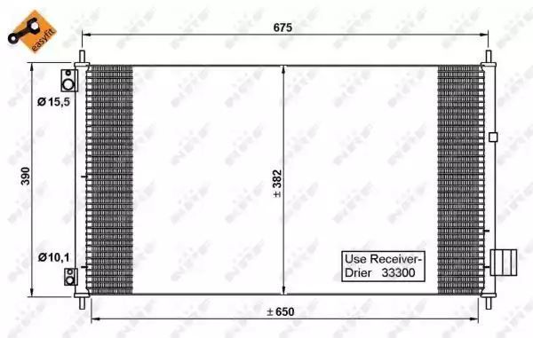 Chłodnica skraplacz klimatyzacji Honda ACCORSAD 2,0 03- NRF 35780