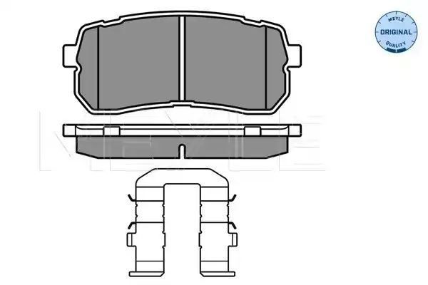 KLOCKI HAMULCOWE TYŁ KIA CARNIVAL 05- Z CZUJNIKIEM MEYLE 0252455915/W