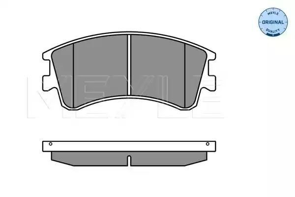 KLOCKI HAMULCOWE PRZÓD MAZDA 6 2,0-2,3 02-07 Z CZUJNIKIEM MEYLE 0252404618/W