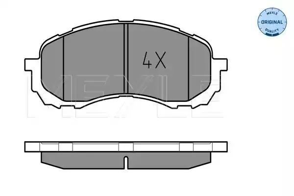 KLOCKI HAMULCOWE PRZÓD SUBARU IMPREZA 1,5-1,6 00- Z CZUJNIKIEM MEYLE 0252437217/W