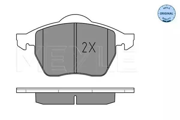 KLOCKI HAMULCOWE PRZÓD VW BORA GOLF NEW BEETLE 98-10 Z CZUJNIKIEM MEYLE 0252339219/W