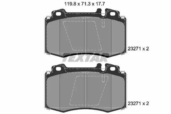 Klocki hamulcowe przód Mercedes W163 W220 280-600 Textar 2327181
