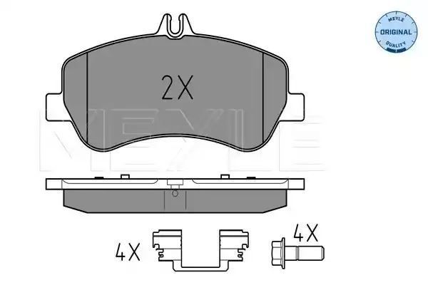 KLOCKI HAMULCOWE PRZÓD MERCEDES X204 GLK220-350 08- MEYLE 252486720