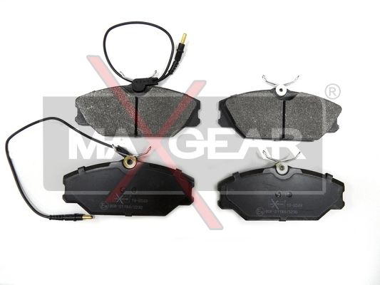 KLOCKI HAMULCOWE PRZÓD RENAULT LAGUNA 93-99 MEGANE SCENIC 97-99 SHARFANE LUBLIN II 97- MaXgear 19-0548