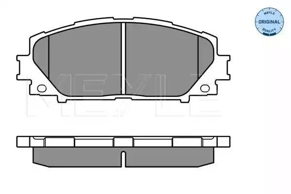 KLOCKI HAMULCOWE PRZÓD TOYOTA YARIS 05- PRIUS 09- MEYLE 252434717