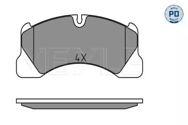 KLOCKI HAMULCOWE PRZÓD VW TOUAREG 02-/PANAMERA/CAYENNE 09- MEYLE 0252500717/PD