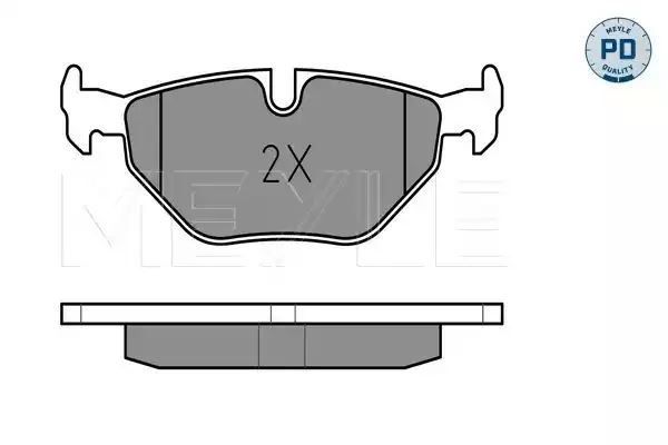 KLOCKI HAMULCOWE TYŁ BMW E39 520-540 11/95- MEYLE 0252169117/PD