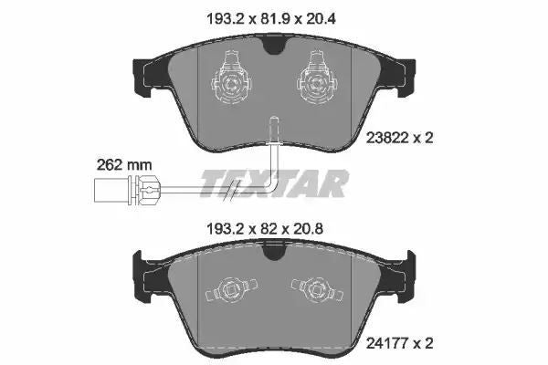 Klocki hamulcowe BENTLEY P. CONTINENTAL 06- Textar 2382201