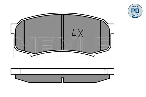 KLOCKI HAMULCOWE TYŁ TOYOTA LANDCRUISER 03 PAJERO 03- MEYLE 0252194715/PD