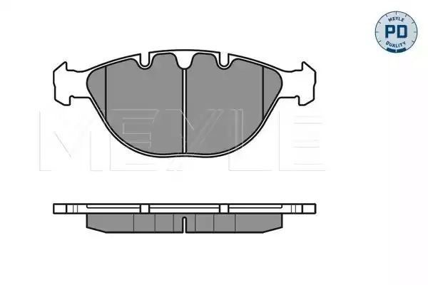 KLOCKI HAMULCOWE PRZÓD BMW X5 4,4-4,8 00-06 MEYLE 0252344821/PD