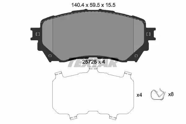 Klocki hamulcowe przód Mazda 6 12- Textar 2572501