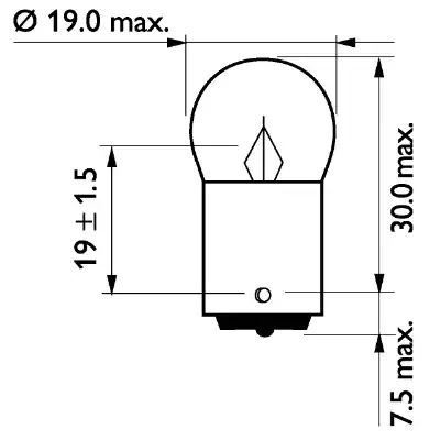 Żarówka R5W 24V 5W BA15S BLISTER 2SZT Philips 13821B2