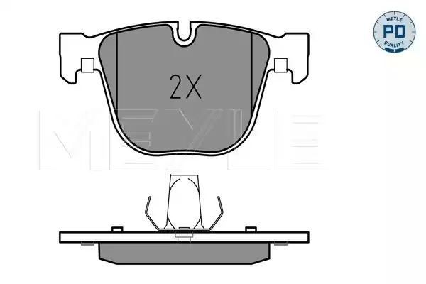 KLOCKI HAMULCOWE TYŁ BMW F01 F02 730-730 08- MEYLE 0252373116/PD