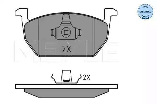 KLOCKI HAMULCOWE PRZÓD VW GOLF 7 LEON 13- OCTAVIA 14- MEYLE 252203517