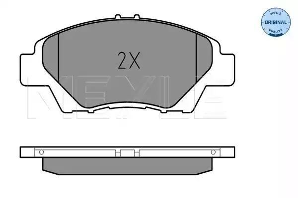 KLOCKI HAMULCOWE PRZÓD HONDA INSIGHT 09- JAZZ 08- Z CZUJNIKIEM MEYLE 0252497915/W