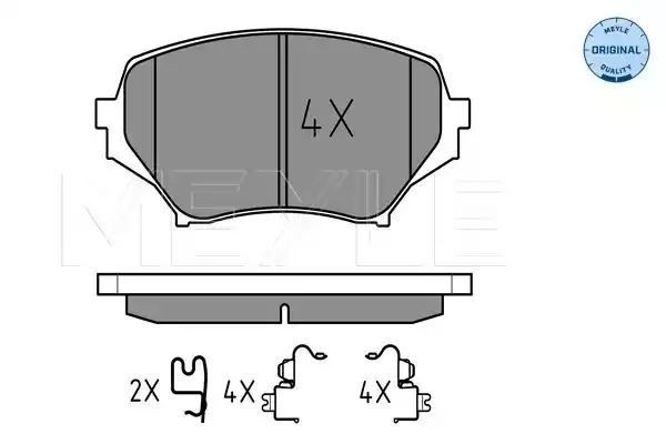 KLOCKI HAMULCOWE PRZÓD MAZDA MX-5 1,8-2,0 05- Z CZUJNIKIEM MEYLE 0252429714/W
