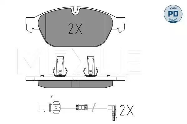 KLOCKI HAMULCOWE PRZÓD AUDI A6 09- A8 09- TARCZA 356MM MEYLE 0252615820/PD