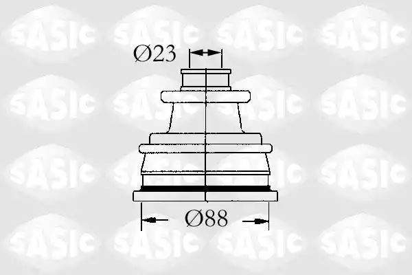 Osłona przegubu zewnętrznego Renault S5 PR 86X24 SASIC 4003429