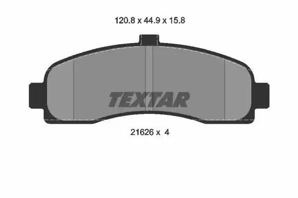 Klocki hamulcowe przód Nissan MICRA 93- Textar 2162601
