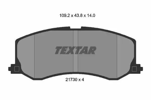 Klocki hamulcowe przód Suzuki SWIFT 89-97 AKEBONO Textar 2173001