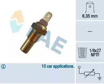 Czujnik temperatury wody Ford FIESTA 1,0-1,6B FAE 31270