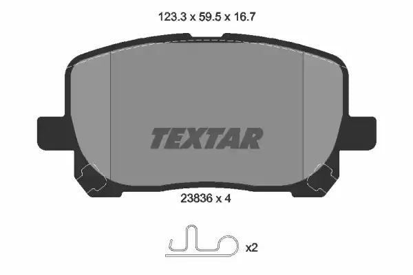 Klocki hamulcowe przód Toyota AVENSIS VERSO 08 01- Textar 2383601