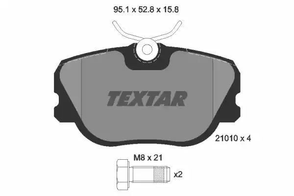 Klocki hamulcowe przód Volvo 440-480 88-96 <LUCAS> Textar 2101002