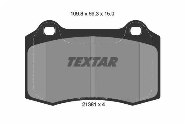 Klocki hamulcowe tył Jaguar S-TYPE 99- SYS. BREMBO Textar 2138102