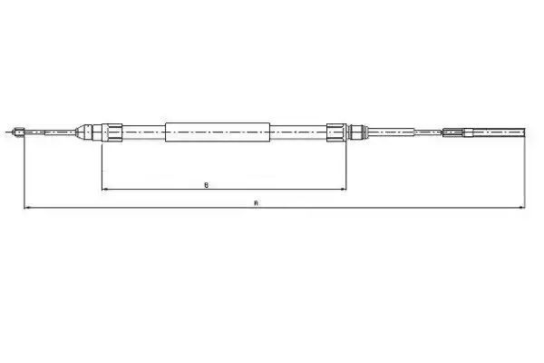 Linka hamulca ręcznego BMW E39 96-04 LE Textar 44008900