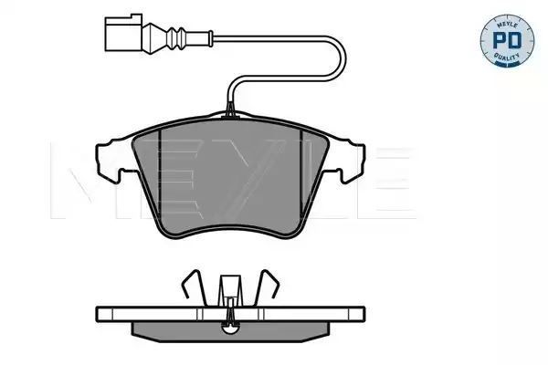 KLOCKI HAMULCOWE PRZÓD VW TOUAREG 2,5TDI, 3,2 V6 ATE MEYLE 0252374919/PD