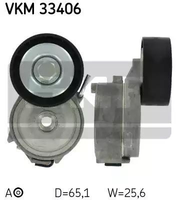 Napinacz paska wielorowkowego Peugeot 4007 2,2HDI SKF VKM33406