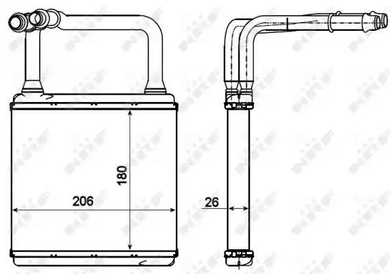 Nagrzewnica Mercedes E-KLASA W211 02- NRF 54273
