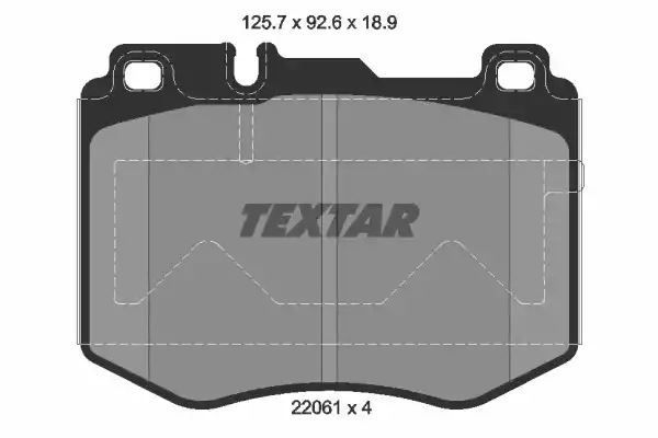 Klocki hamulcowe przód Mercedes W205 X253 2,0-3,0 14- Textar 2206101