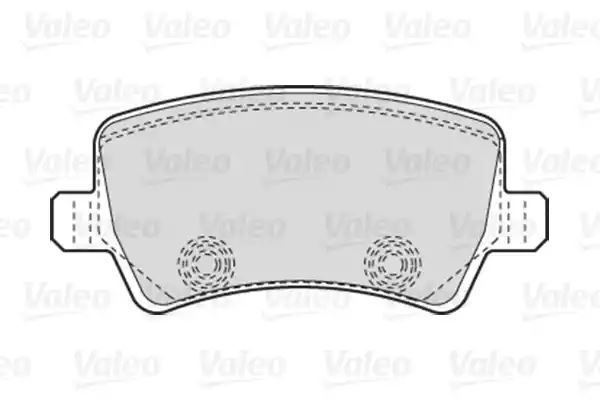 Klocki hamulcowe tył Volvo V70 S80 XC70 07- GALAXY Valeo 301928
