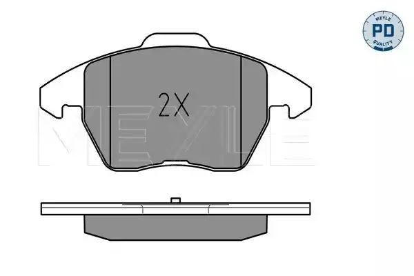 KLOCKI HAMULCOWE PRZÓD VW GOLF 5 03- OCTAVIA TOURAN MEYLE 0252358720/PD