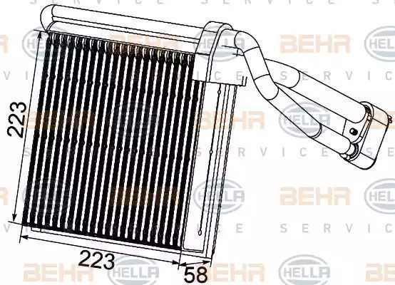 PAROWNIK KLIMATYZACJI FORD FOCUS 04-12 Hella 8FV351330741
