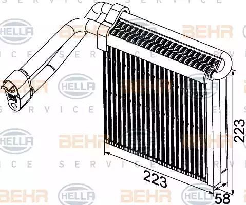 PAROWNIK KLIMATYZACJI FORD FOCUS 04-12 Hella 8FV351330741