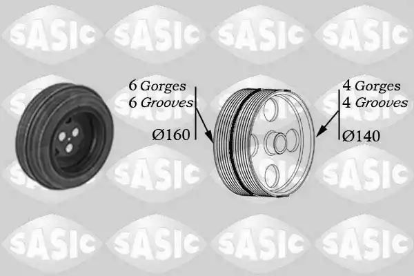 Koło pasowe wału korbowego Citroen JUMPER 2.2 HDI 06- SASIC 2150028