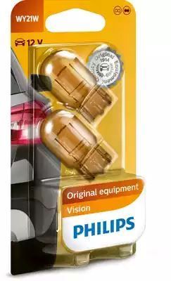 Żarówka 12V 21W WY21W AMBER BURSZTYNOWA WX3X16D 2SZT. Philips 12071B2