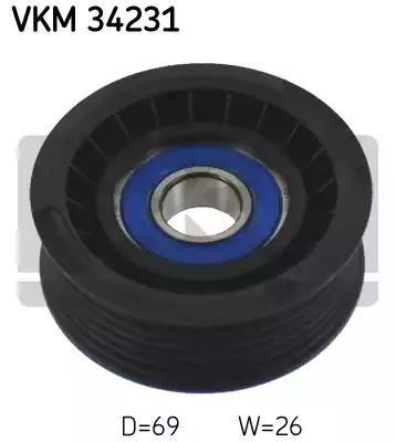 ROLKA PASKA WIELOROWK. FORD 1,6-2,0 06- SKF VKM34231