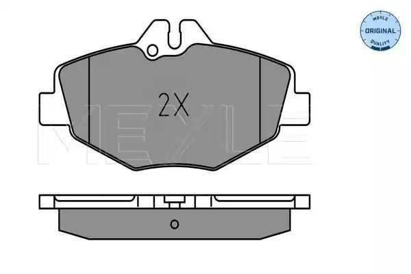 KLOCKI HAMULCOWE PRZÓD MERCEDES W211 02- Z CZUJNIKIEM MEYLE 0252374320/W