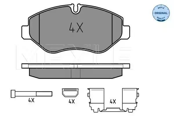 KLOCKI HAMULCOWE PRZÓD IVECO DAILY 06- MEYLE 252922920