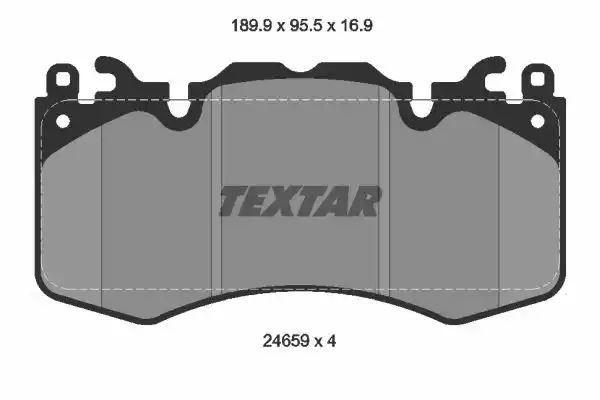 Klocki hamulcowe przód Land Rover RANGE ROVER 11- Textar 2465901